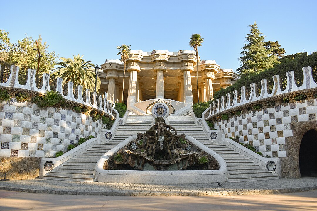 Park Güell, von Antoni Gaudí als Gartenstadt konzipiert und heute öffentlicher Park