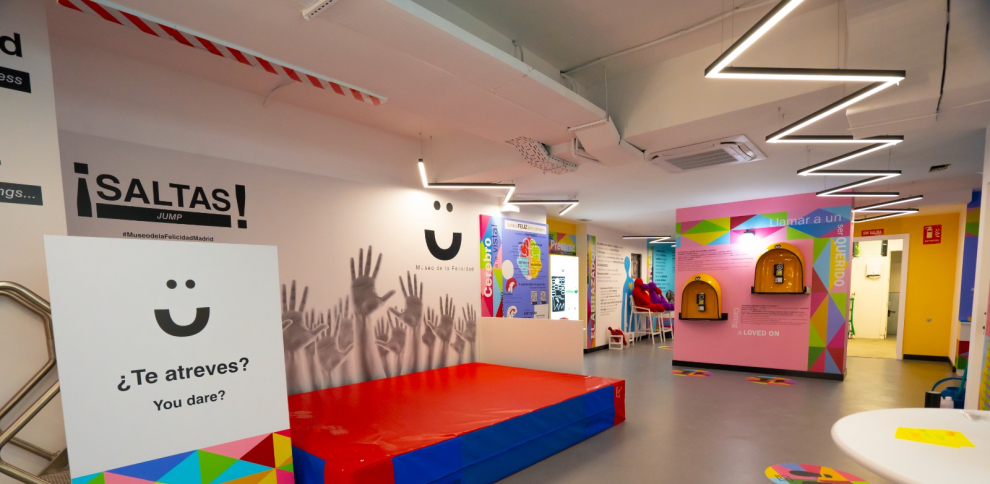 Das Museum des Glücks, ein erfahrungsorientierter und interaktiver Raum, der dem Wohlbefinden und der positiven Psychologie gewidmet ist