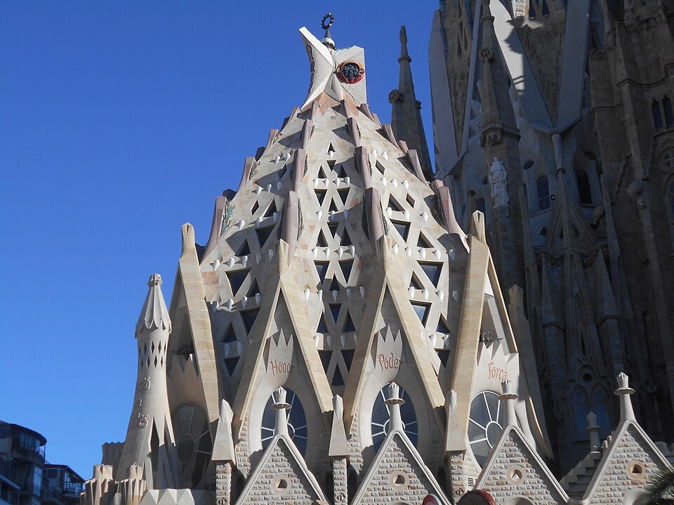 Expiatorium der Sagrada Família, eine modernistische katholische Basilika von Antoni Gaudí